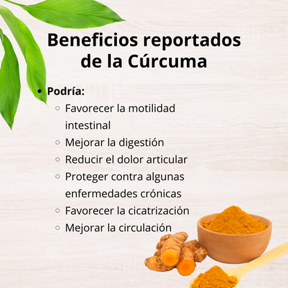 Cápsulas de Cúrcuma y Pimienta Negra