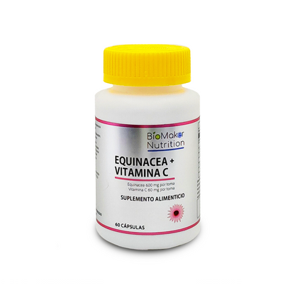 Equinacea con Vitamina C capsulas frasco frontal